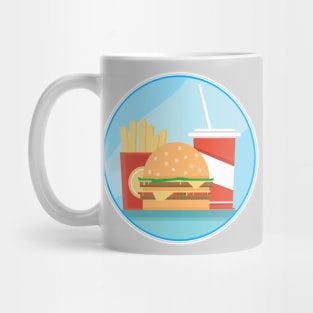 Fast food in flat style Mug